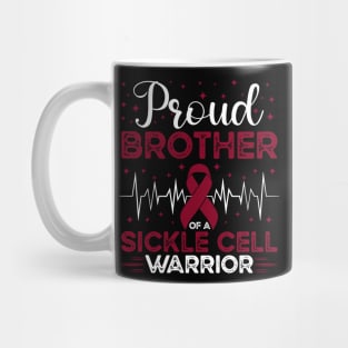 Proud Brother Of A Sickle Cell Warrior Sickle Cell Awareness Mug